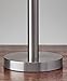 Adesso 4066-22 Boulevard Table Lamp, 28 in., 2 x 100 W Incandescent/26W CFL, Brushed Steel Finish, 1 Bedside Lamp