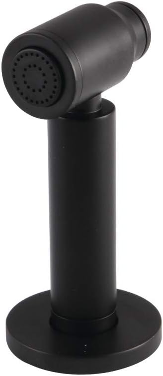 Kingston Brass CCRP61K0 Brass Kitchen Faucet Side Sprayer in Matte Black