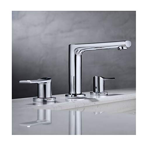 Robinetterie salle de bain FBSHAD mélangeur eau chaude froide or brossé chic