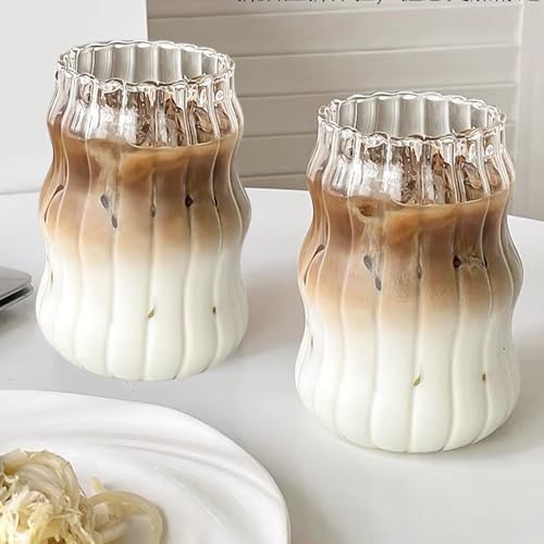 Verres à dessert ondulés et design de 500 ml pour table raffinée