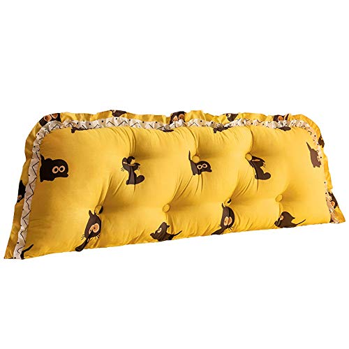 FYMDHB886 All Cotton Bedside Long Cushion Soft Pack Cute Large Backrest Removable and Washable Sofa Backrest Thicked Lumbar Pillow