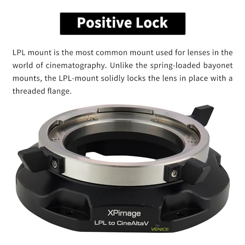 Ficha técnica XPIMAGE LPL-Venice Anillo adaptador de montaje de lente compatible con lente Arri LPL a Sony CineAlta Venice 2 6K 8K sistema de cámara de cine digital profesional - Fernando Cortés