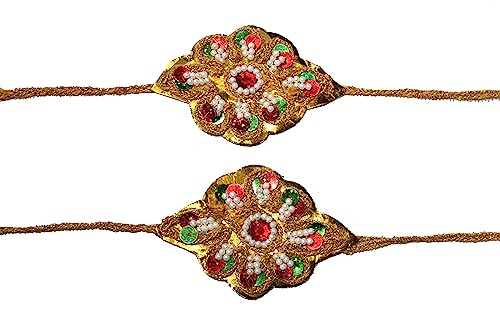 Image of Kaku Fancy Dresses Polyester Krishna Jewellery For Kids /Janmashtami /Bal Gopal Dress /Kanha Accessories /Bal Krishna Mukut /Krishna Sringar Jewellery (Jewel-New Pagdi-Set)
