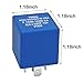 5-Pin Flasher Relay F65B-13350-AA, 5C3T-13350-AA TBB89 - Fix Fast Hyper Flash for Turn Signals & Hazard Warnings - Replacement for Ford, Lincoln, Mercury
