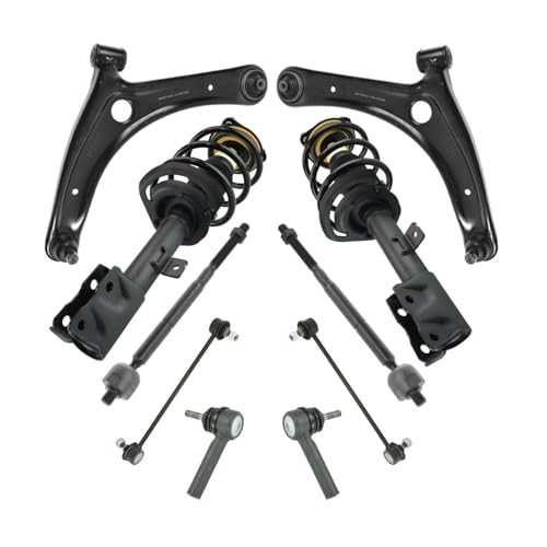 DSXDASXI 10pc Steering Suspension Kit Complete Struts Control Arms Tie