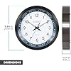 La Crosse Technology Atomic Wall Clock, Metal, 10 (404-54667)