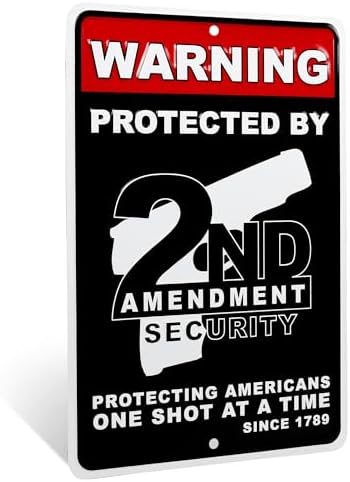 TG,LLC Warning Home Protected by 2nd Amendment Security Sign