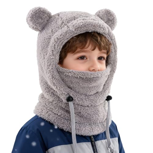 shjxi Gorro de invierno para niñas | Protector de cuello polar con cobertura completa y calentador de cuello | Para jóvenes, snowboard, al aire libre, camping, ciclismo, senderismo, deportes de nieve
