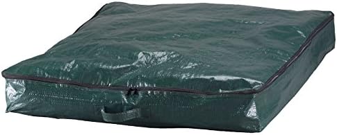 LAMINET Water Resistant Pop-Up Storage Bag - Fully Fits 6 Foot Tree - Forest Green with Black Zipper - (30" x 30" x 4.5")