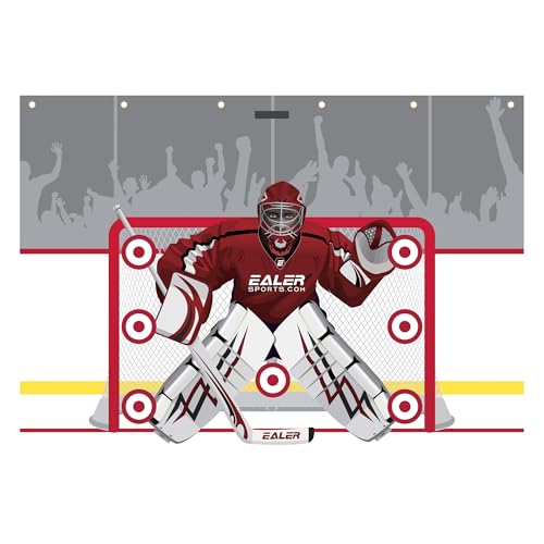 Ealer HTST70 7x10 Hockey Goalie Shooting Target - Ice & Street Hockey Goal Practice- Premium Tear-Proof Heavy-Duty Fabric