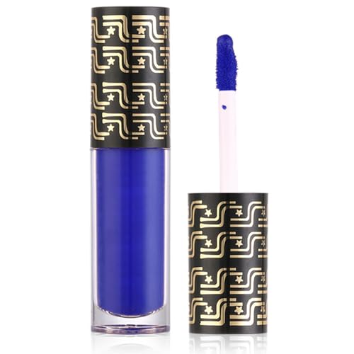 Miutii 1PC Matte Liquid Lipstick Creamy Soft Velvety Lip Gloss Long Lasting Lightweight Non Transfer Water Resistant Lip Stain Royal Blue One Size