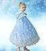 PURFEEL Girls Princess Velvet Cape Kids Elsa Hooded Princess Cape Halloween Snow Cloak Costume 2-10Years