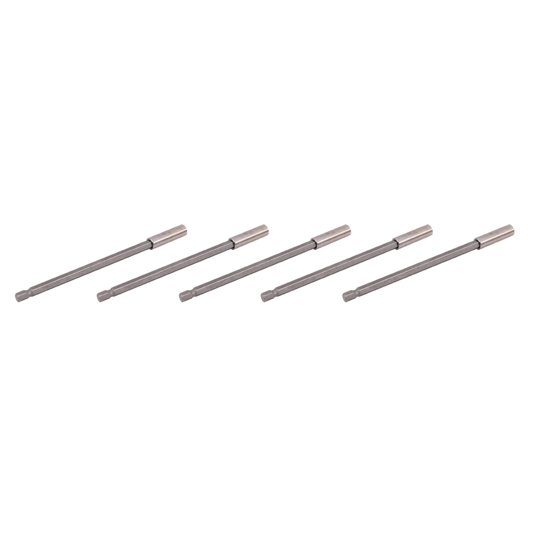 Jnchdghwa Silver 5X New 150Mm 1/4 Hex Quick Release Magnetic Screwdriver Extension Bit Holder