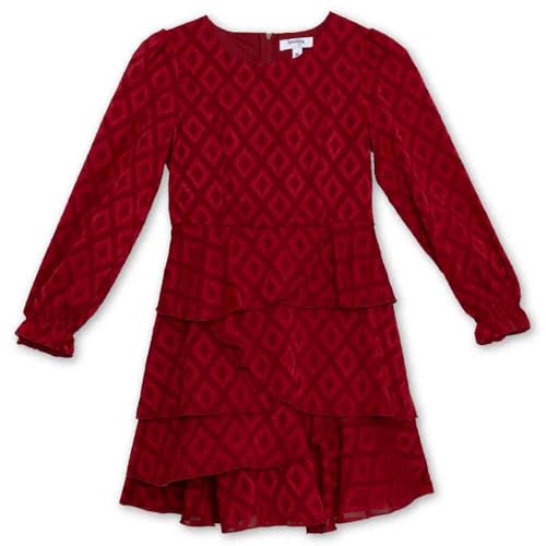 Speechless Girls' Long Sleeve Chiffon Party Dress