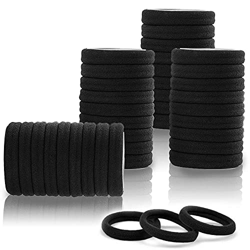 Image of GITGRNTH Soft Cotton Hair Ties for Women - No Damage Elastic Hair Bands - Durable Rubber Band for Women - Ideal Ponytail Holders - Comfortable Hair Accessories - Gentle on All Hair Types - Perfect for Thick and Thin Hair - Scrunches for Women - Kids Hair Rubber Band