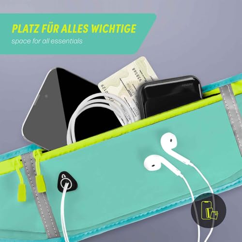 Ceinture de course Redmi Note 12 ONEFLOW avec 3 compartiments étanches bleu