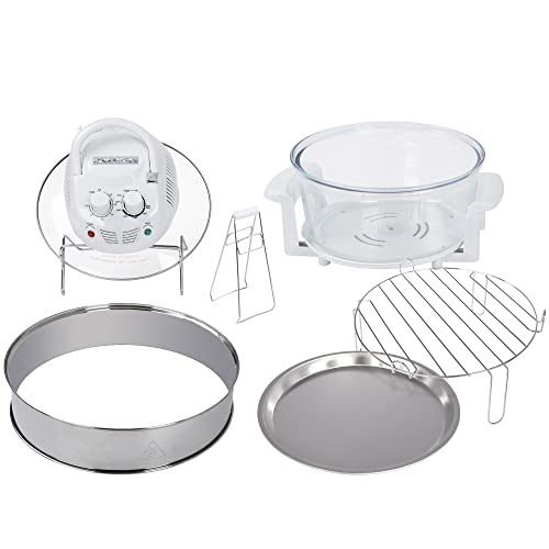 Classic Cuisine 12-17 Quart 1200W Halogen Tabletop Oven - White #TOP2