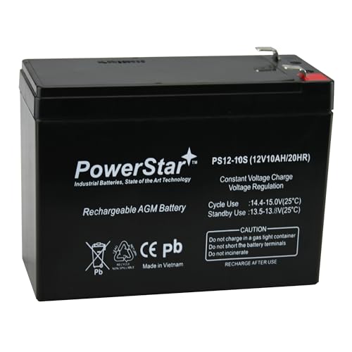 PowerStar BP10-12 T2 12V 10Ah Sealed Lead Acid Battery BP10-12T2 - HIGH Rate New
