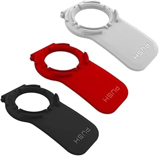 Stoockie Palanca de color (negro o blanco o rojo) – Lengüeta compatible con soportes para teléfono Quadlock (negro+rojo+blanco)