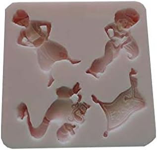 Aladdin Jasmine Silicone Mold Measurements Second Picture/No Returns Genius and Carpet, Disney Silicone Mold By Oh! Sweet Art