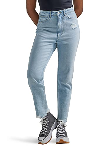 Wrangler Women's Tapered High-Rise Mom Jean