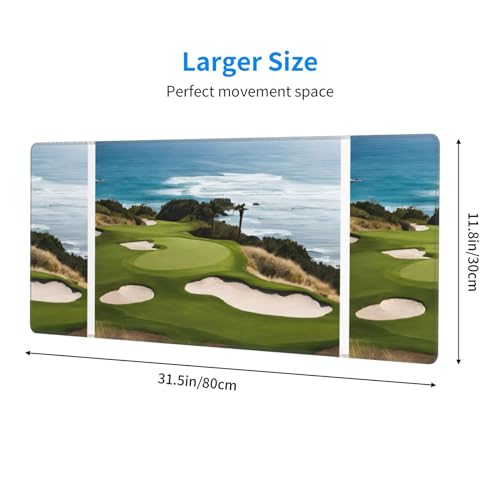 Tapis de souris de jeu golf grand format étanche pour bureau - 2