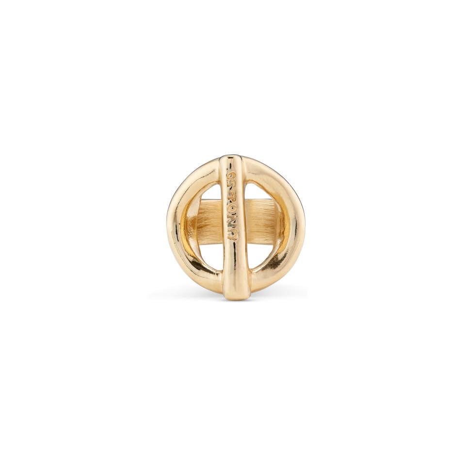 Bague plaquée or Uno de 50 anneau artisanal pour sublimer les mains féminines