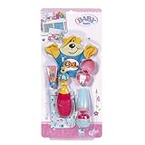 ✔ Lieferumfang: Zahnbürste, Zahnpastatube, Milchzahndose mit Zahn, Cremedose, Puderbehälter, Babybadflasche, Waschlappen und Tasche