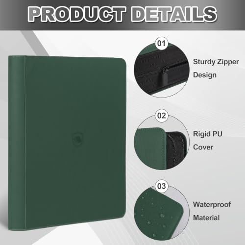 Image of Top Loader Binder 16 Pocket, Holds 640 Toploaders, 100 Toploaders INCLUDED