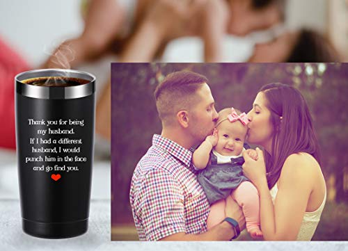 Momocici Thank You For Being My Husband 20 Oz Tumbler.valentines Day Gifts.dating,Anniversary,Birthday,Christmas Gifts For Boyfriend,Husband,Fiance,Men,Naughty Sexy Beast Travel Mug(Black) #TOP4