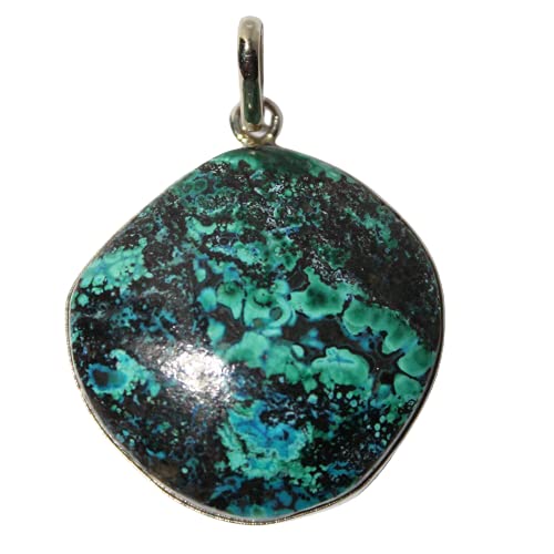 HandmadeChrysocolla malachite pendant