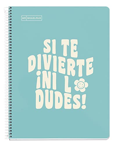 Cahier rigide A4 Miquelrius grille 5x5 de qualité supérieure