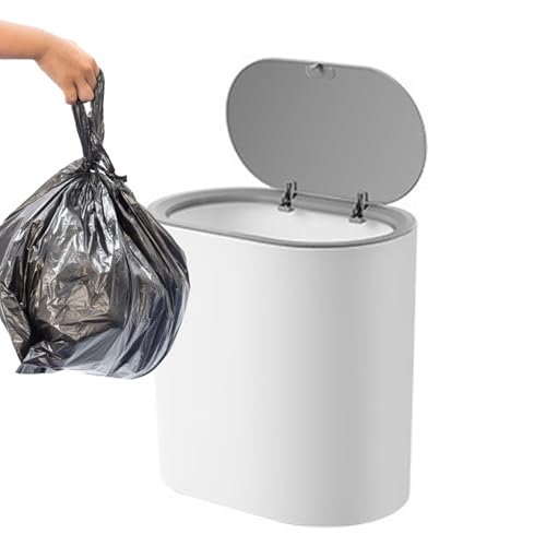 Poubelle de salle de bain élégante au design moderne et discret pour un intérieur épuré