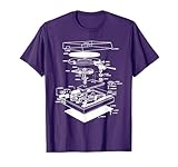 Turn table shirt - dj shirt - turn table schematic T-Shirt