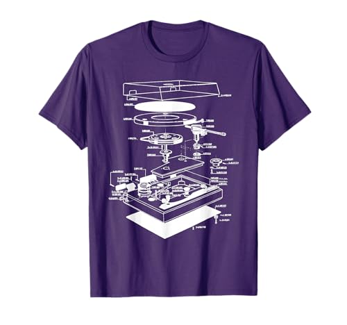 Turn table shirt - dj shirt - turn table schematic T-Shirt
