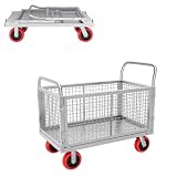 Carrello Porta sedie Pieghevole con Ruote, Carrello portaoggetti su Ruote per Un Facile Montaggio, Carrello Porta sedie da Spiaggia Portatile, capacità 120 cm (47,2 Pollici)