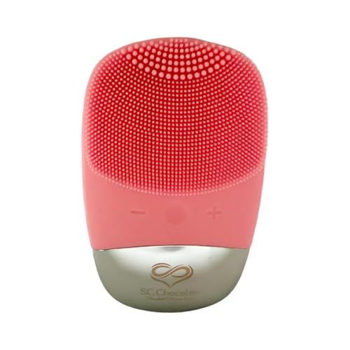 SC Chocolate Cepillo de limpieza facial | Limpiador facial eléctrico 3 en 1 | Cepillo de limpieza facial recargable por USB | IPX7 impermeable | Removedor de puntos negros | Limpieza profunda y