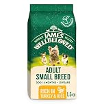 James Wellbeloved Hypoallergenic Dry Dog Food for Adult Small Breed Turkey & Rice 1.5 kg