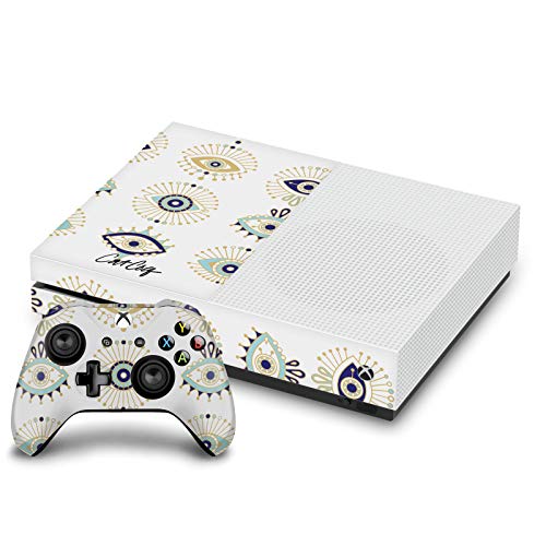 Autocollant de Jeu Xbox One S Or Bleu Mix pour Salon Moderne