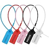 NZNSML 75 Stück Plomben Kunststoff Sicherheitsplomben Bunt Plombe Durchziehplombe Plomben Set Verschiedene Nummern Logistik Transport Tags für Koffer Markierung Reisegepäck Schuhe