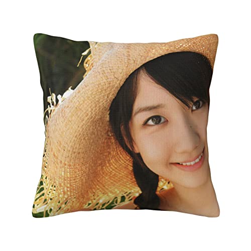 柏木由紀 枕カバー クッションカバー 座布団カバー おしゃれ 装飾 部屋 ソファー オフィス 車用 洗える 四季通用