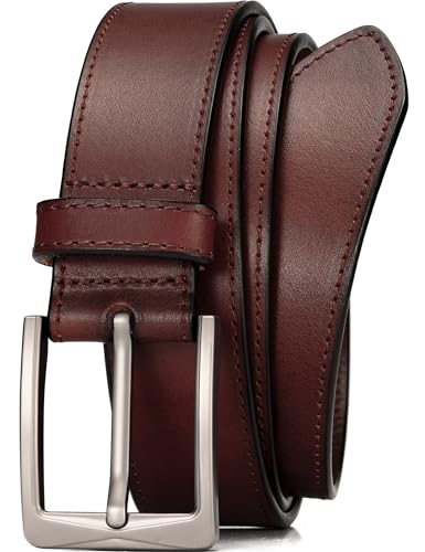 Image of WOLFANT Men's 35mm Dress Casual Belt in Gift Box,100% Italian Full Grain Real Solid Leather