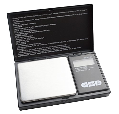 Báscula electrónica profesional de bolsillo 500G x 0.1G