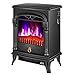 Produktbild Dongbin Freistehende Elektrische Kamine 2000W Indoor View Log Wood Burning Tricolor Flammeneffekt Tragbarer Kamin-Ofen,Schwarz