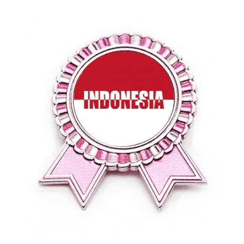 Broche drapeau du pays indsia Rose, accessoire en métal taille M pour veste
