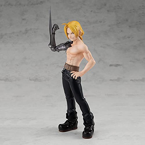 Nc Fullmetal Alchemist Collection Action Figures, 15.5Cm Edward Elric Anime Collectible Statue, Handmade Decorative Model, Pvc Environmental Protection Materials Ornaments Gift #TOP3