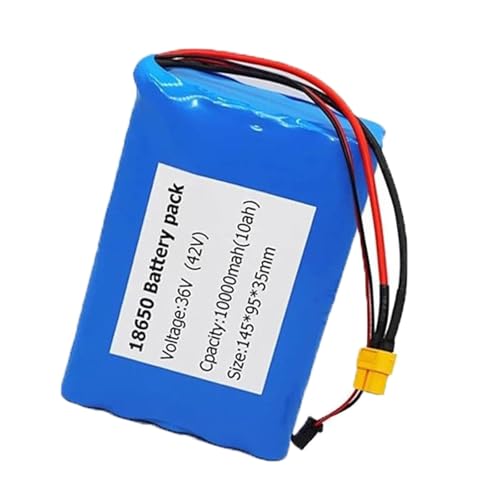 Batería litio 36V 10Ah con sistema BMS inteligente para patinete eléctrico XT60
