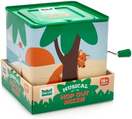 Mizzie The Kangaroo | Musical Hop Out Mizzie | Jack in a Box | Sensory Development Baby Toy With Musical Box | 3 Months Plus | Gift for Kids
