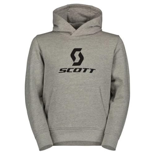 Sweat à capuche Scott Icon Junior gris pour l'école et le sport