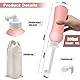 500ml Po Dusche mit Reiseetui, Einziehbare Portable Bidet für Reisen und Zuhause - Ersetzt Feuchttücher, spart Toilettenpapier, Hygienische Intimdusche Podusche für Frau Wochenbett (500ml-Rosa)